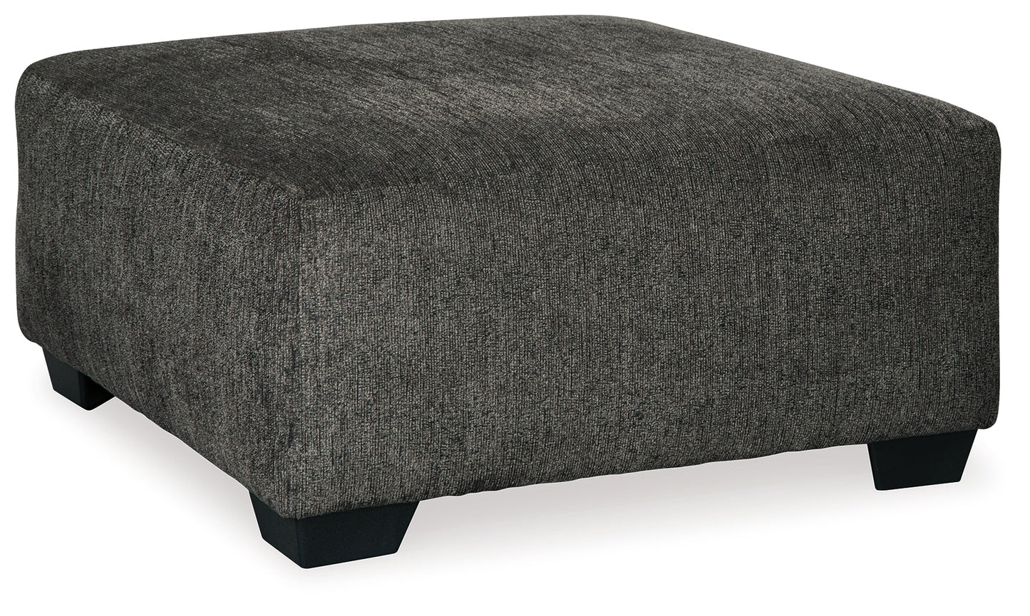 Ballinasloe Smoke 3-Piece Sectional and Ottoman