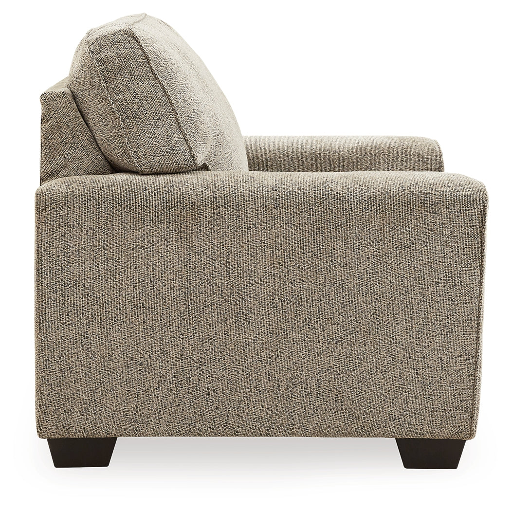 McCluer Mocha Chair and Ottoman