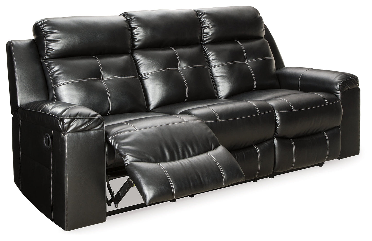 Kempten Black Reclining Sofa, Loveseat and Recliner