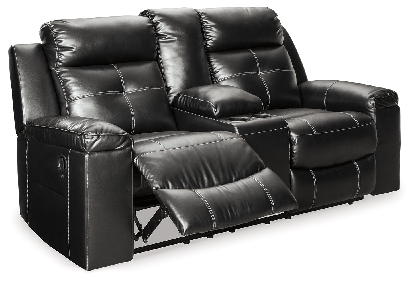 Kempten Black Reclining Sofa, Loveseat and Recliner