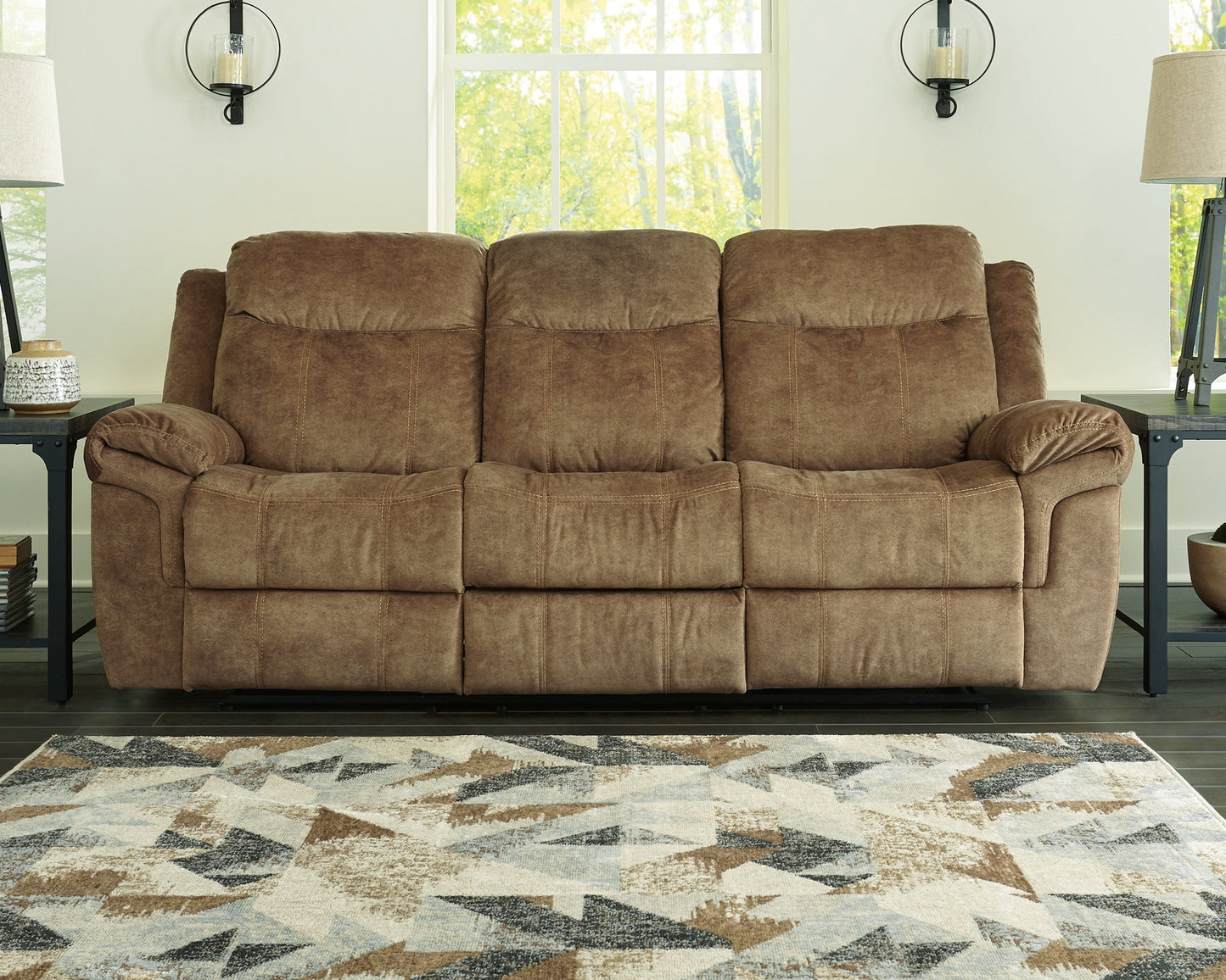 Huddle-Up Nutmeg Reclining Sofa and Loveseat