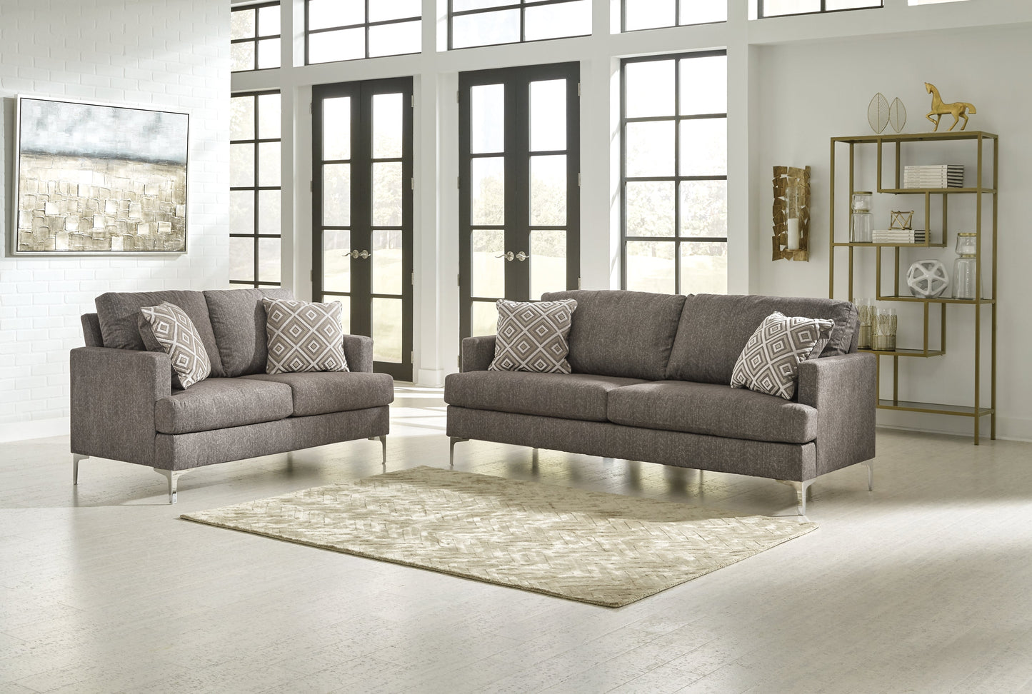 Arcola Java Sofa and Loveseat