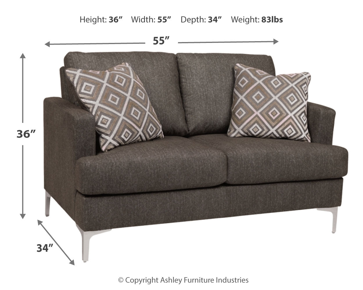 Arcola Java Sofa and Loveseat