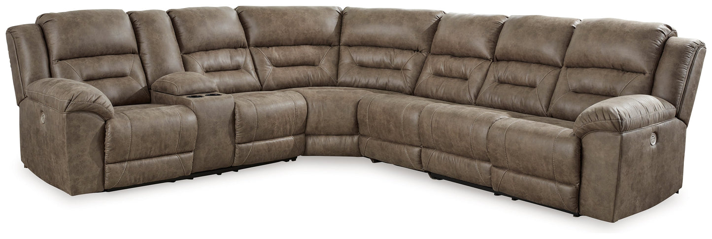 Ravenel Fossil 4-Piece Power Reclining Sectional