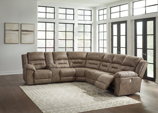 Ravenel Fossil 4-Piece Power Reclining Sectional