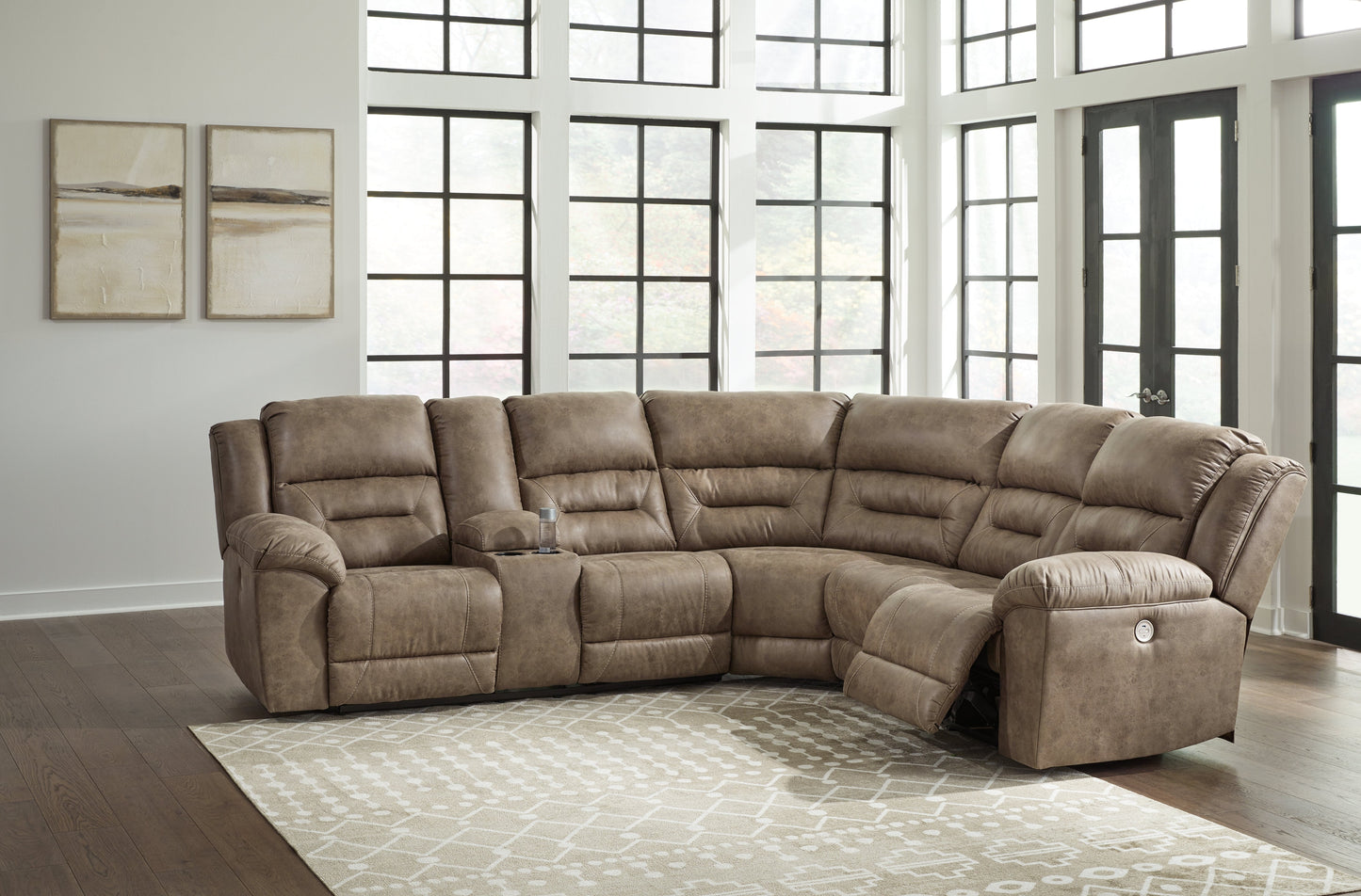 Ravenel Fossil 3-Piece Power Reclining Sectional