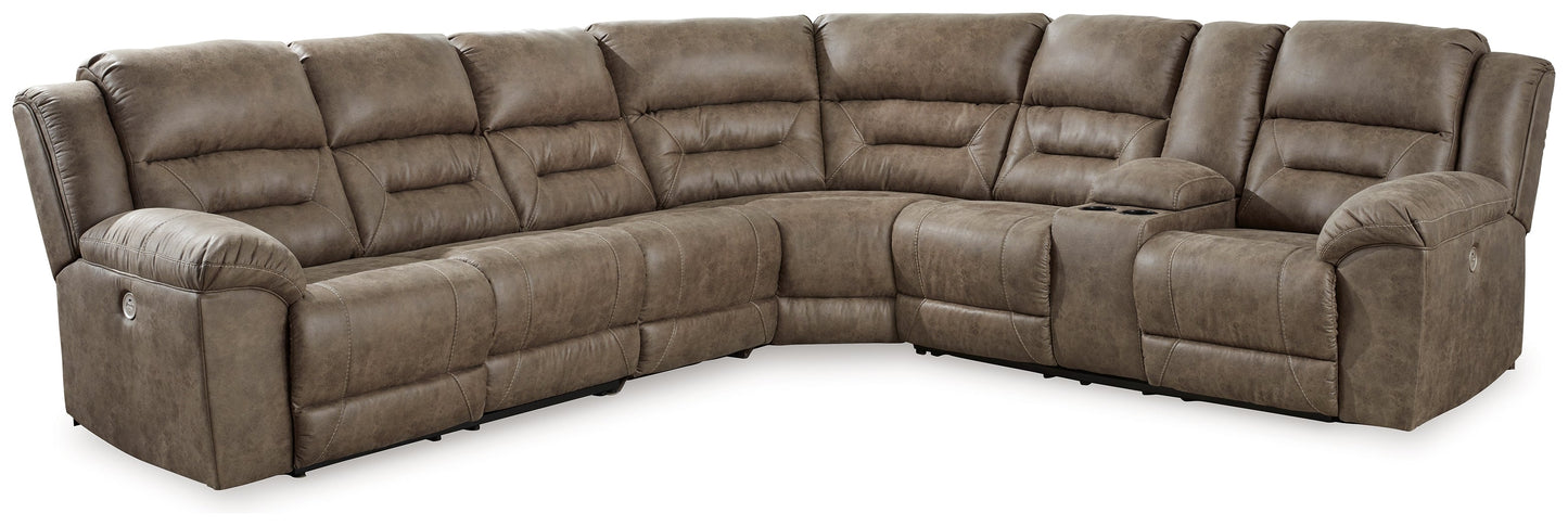 Ravenel Fossil 4pc Power Reclining Sectional