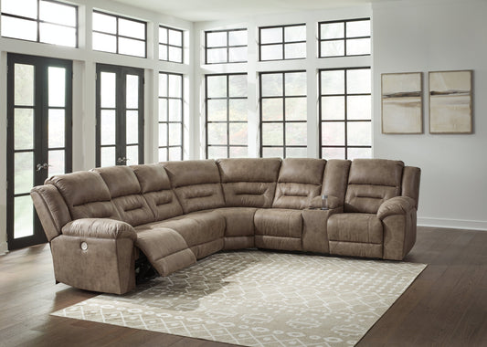 Ravenel Fossil 4pc Power Reclining Sectional