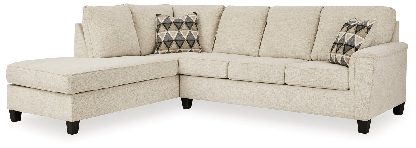 Abinger Natural 2pc Sectional with Chaise