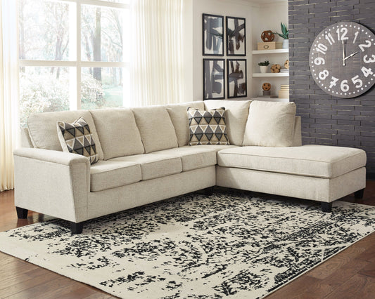 Abinger Natural 2pc Sectional with Chaise