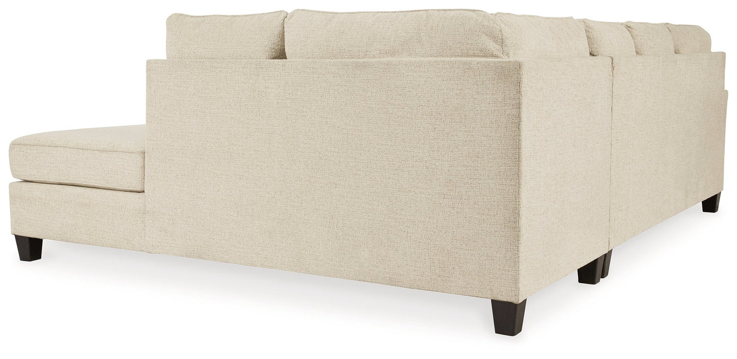 Abinger Natural 2pc Sectional with Chaise