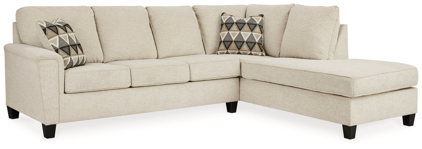 Abinger Natural 2pc Sectional with Chaise