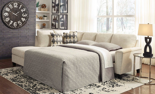 Abinger Natural 2-Piece Sleeper Sectional w/ Chaise