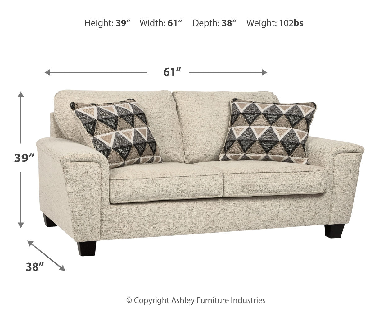 Abinger Natural Loveseat and Chair