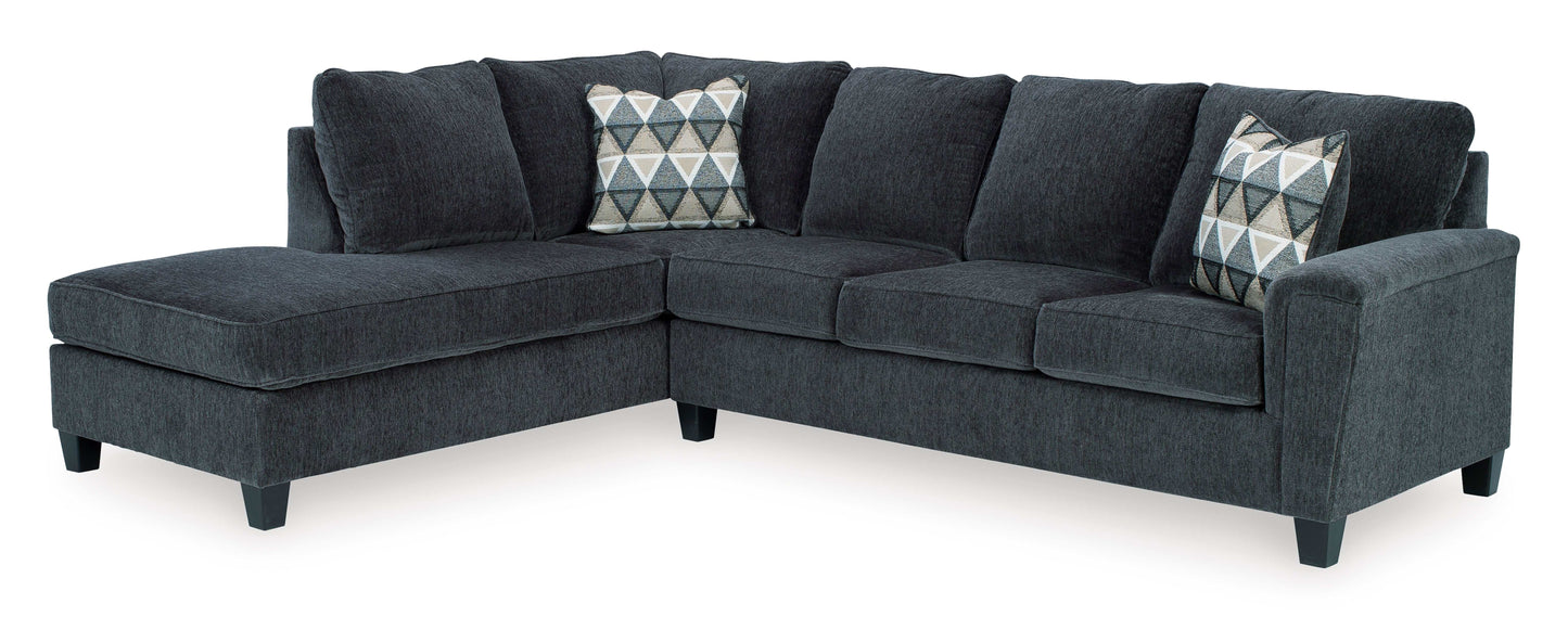 Abinger Smoke 2-Piece Sleeper Sectional w/ Chaise