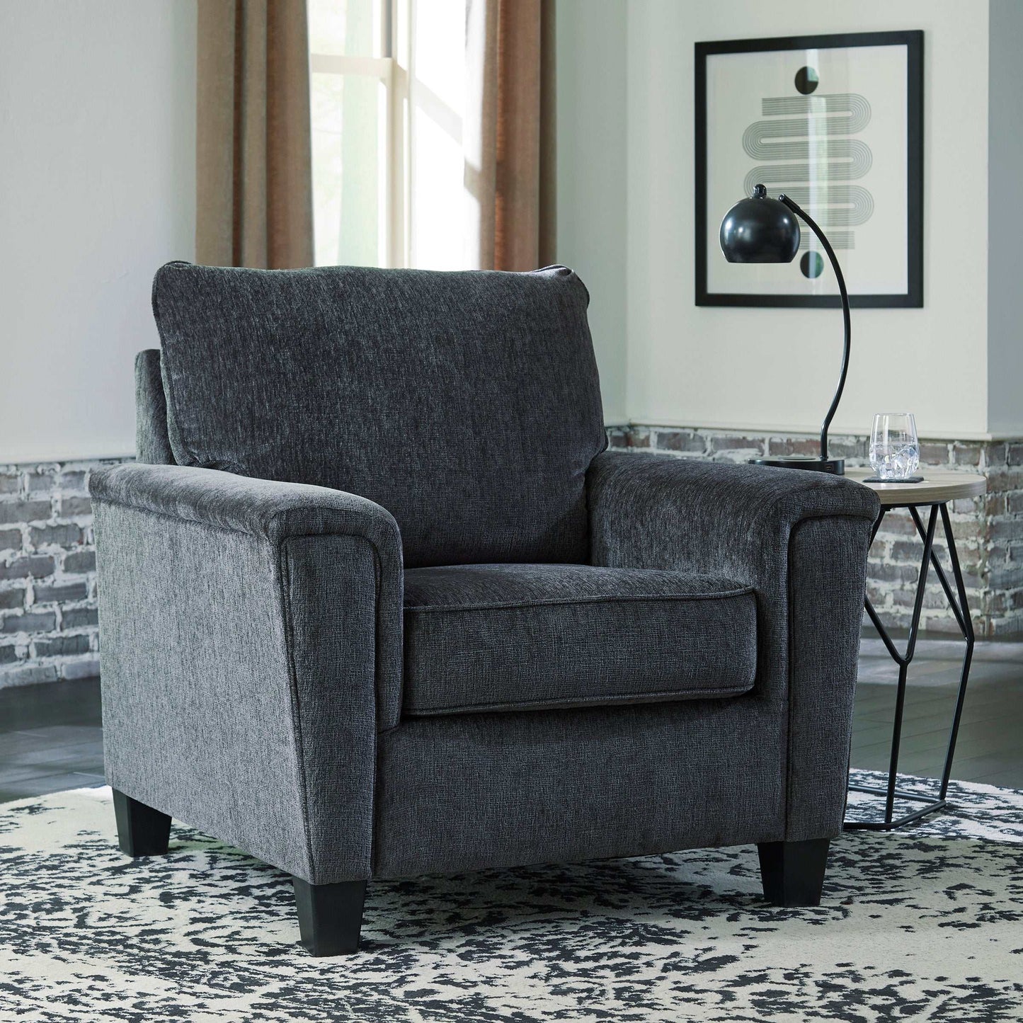 Abinger Smoke Chair & Ottoman Set