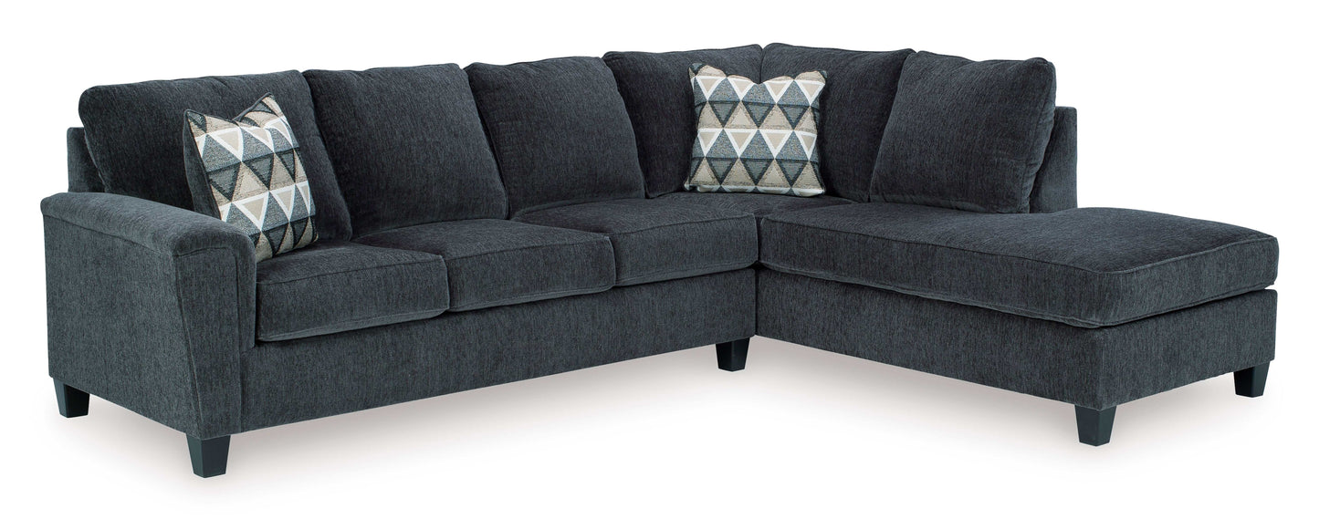 Abinger Smoke 2-Piece Sleeper Sectional w/ Chaise