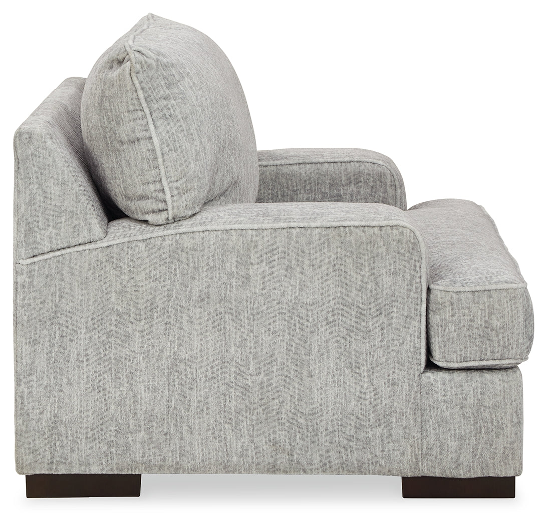 Mercado Pewter Sofa, Oversized Chair and Ottoman