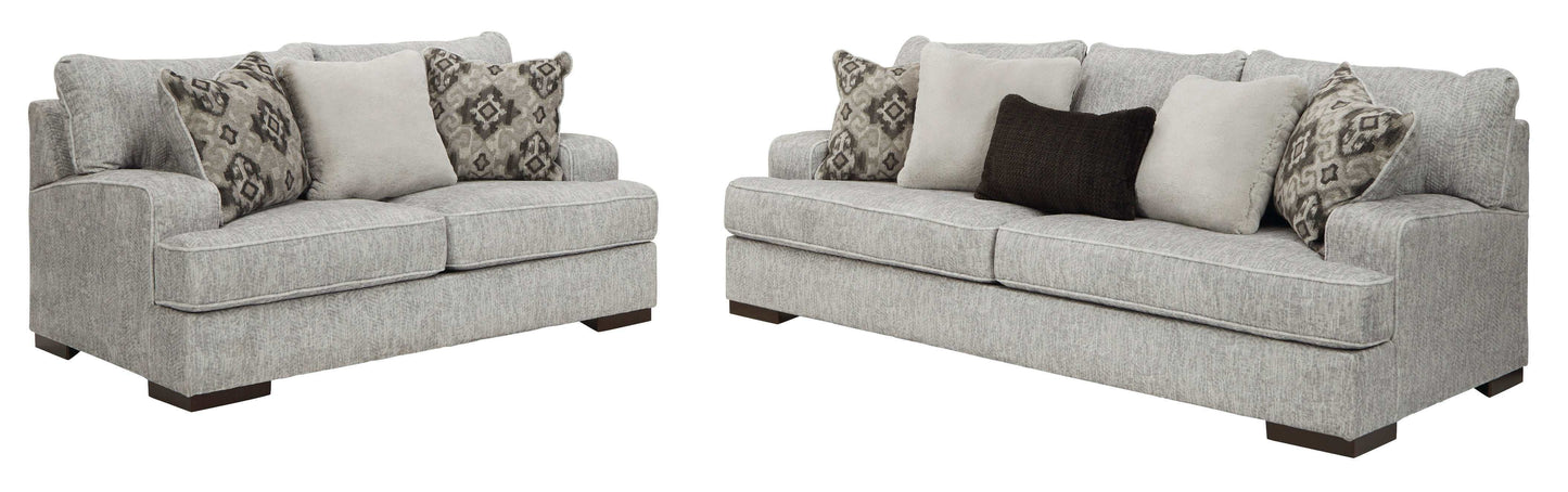 Mercado Pewter Sofa & Loveseat / 2pc Set