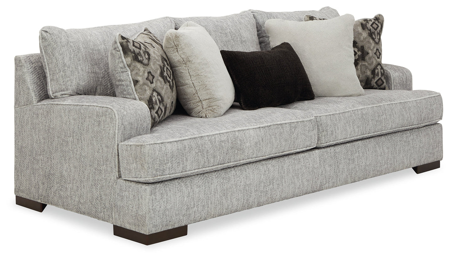 Mercado Pewter Sofa, Oversized Chair and Ottoman