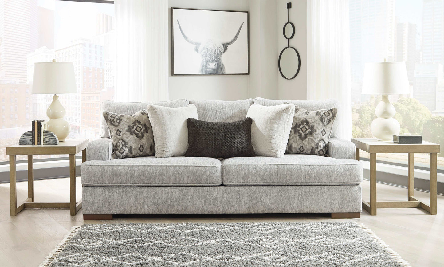 Mercado Pewter Sofa & Loveseat / 2pc Set