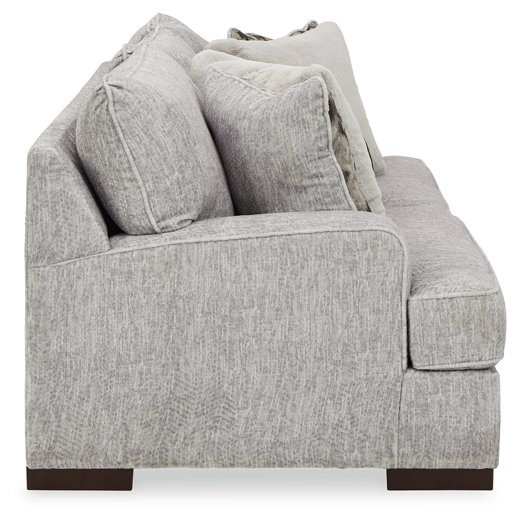 Mercado Pewter Sofa, Oversized Chair and Ottoman