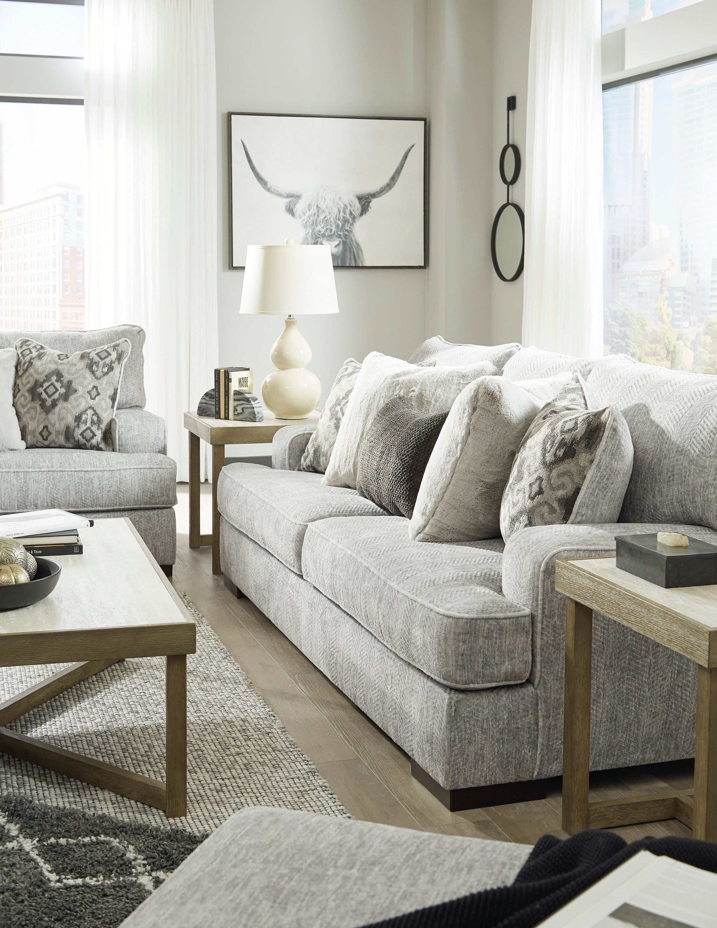 Mercado Pewter Sofa & Loveseat / 2pc Set