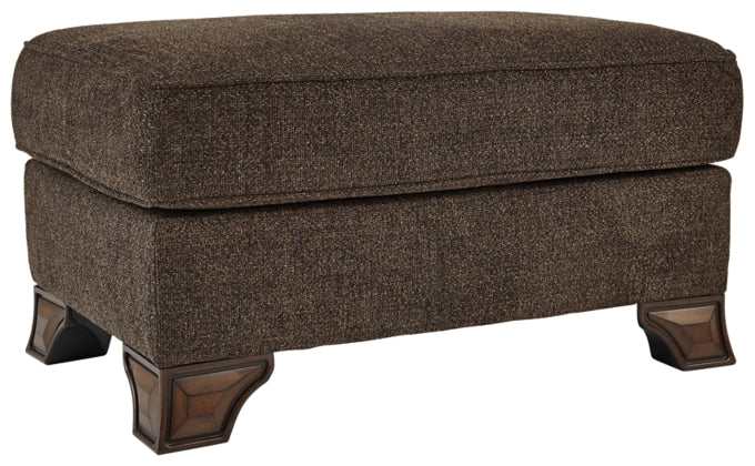 Miltonwood Teak Fabric Ottoman