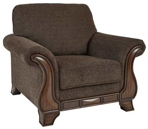 Miltonwood Teak Fabric Chair & Ottoman Set