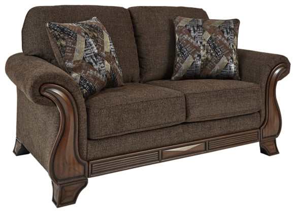 Miltonwood Teak Fabric Loveseat