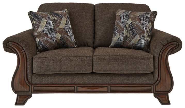 Miltonwood Teak Fabric Loveseat