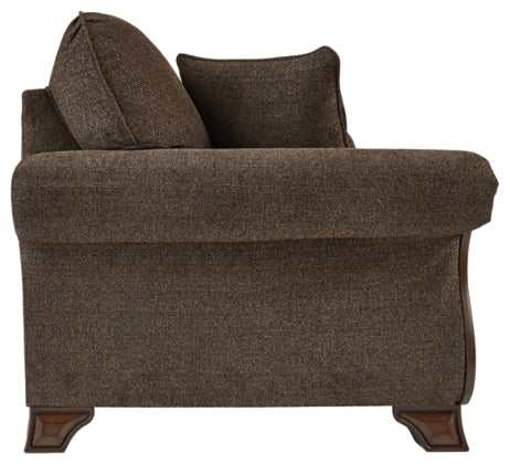 Miltonwood Teak Fabric Loveseat