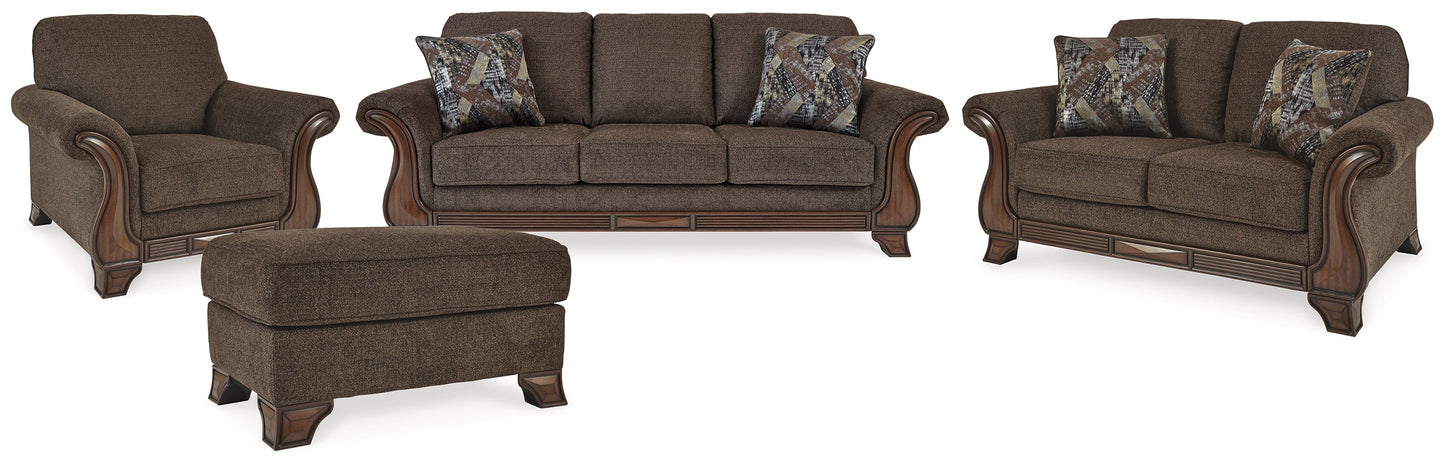 Miltonwood Teak Sofa, Loveseat, Chair and Ottoman