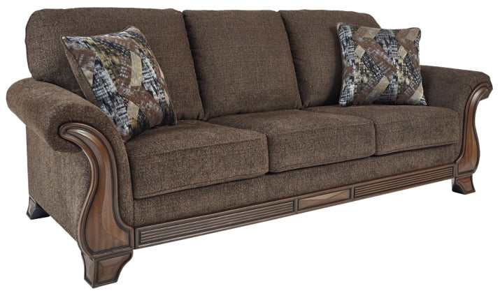 Miltonwood Teak Fabric 2 Piece Living Room Set