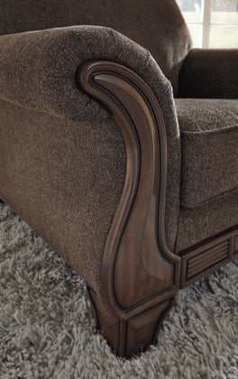 Miltonwood Teak Fabric Loveseat