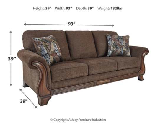 Miltonwood Teak Fabric Sofa