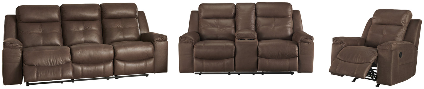 Jesolo Coffee Reclining Sofa and Loveseat with Recliner