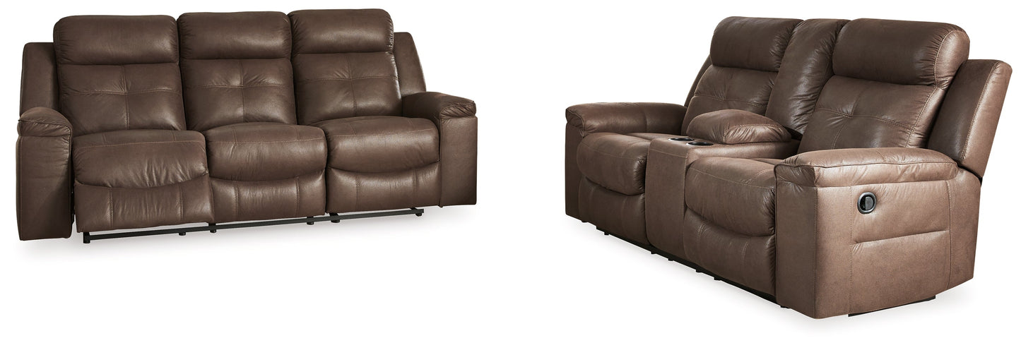 Jesolo Coffee Reclining Sofa and Loveseat