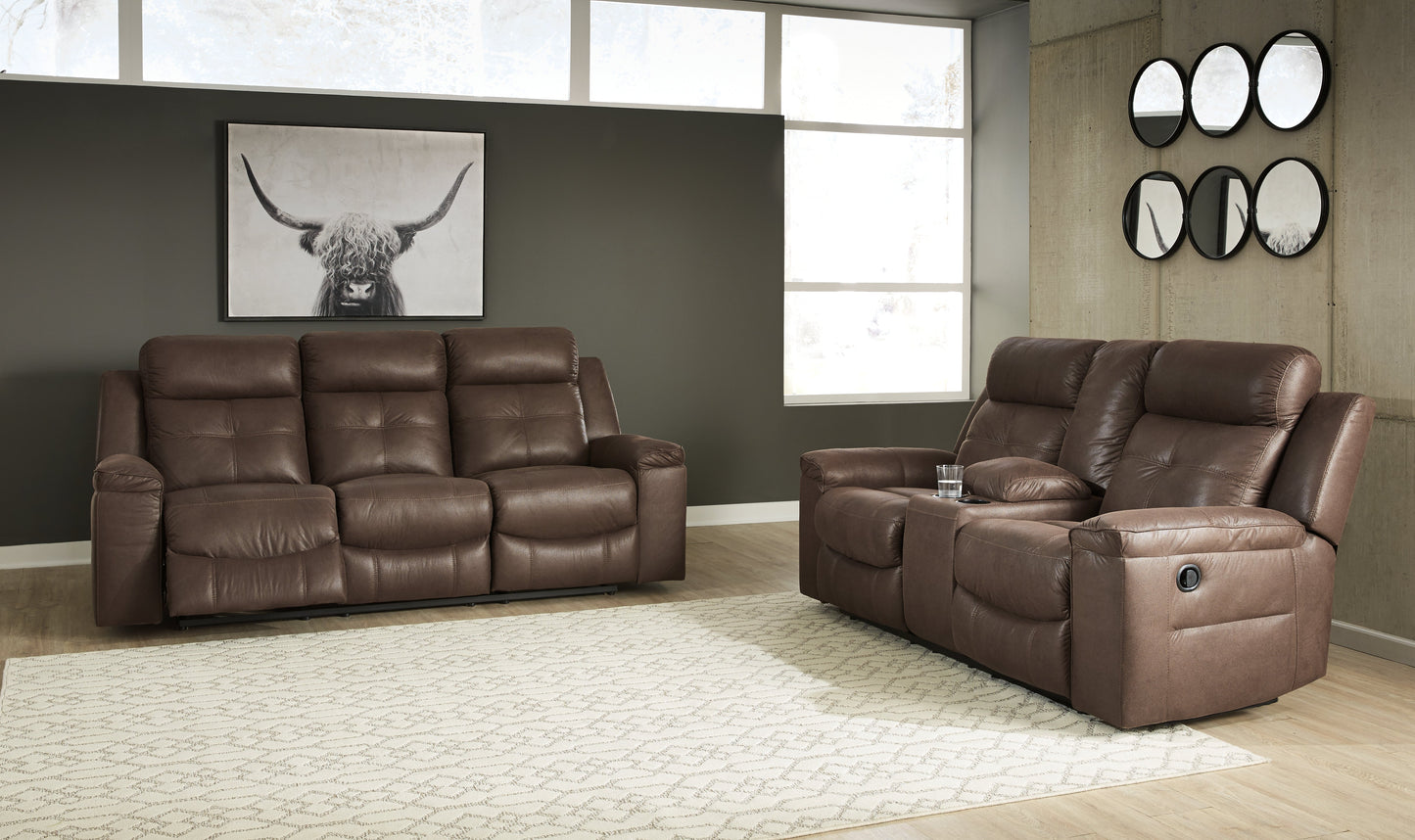 Jesolo Coffee Reclining Sofa and Loveseat