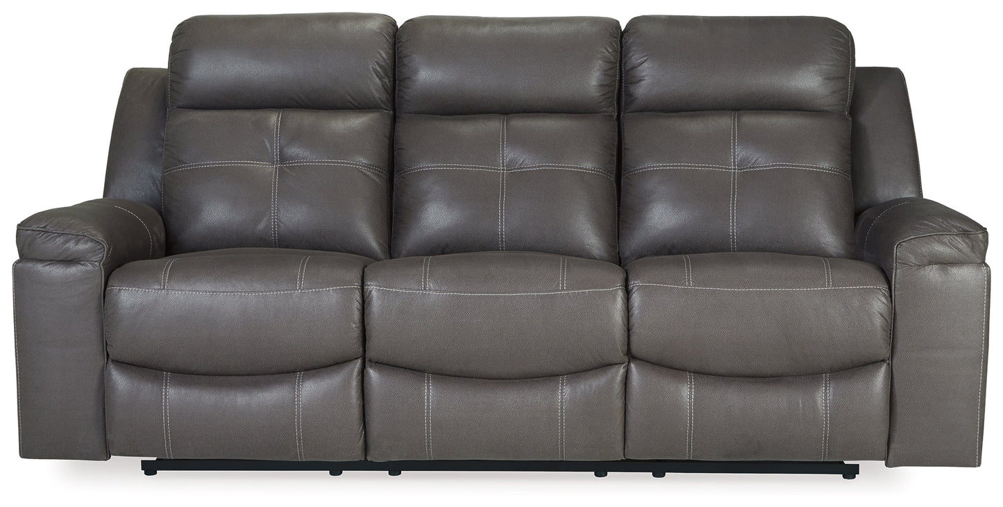 Jesolo Dark Gray Reclining Sofa and Recliner