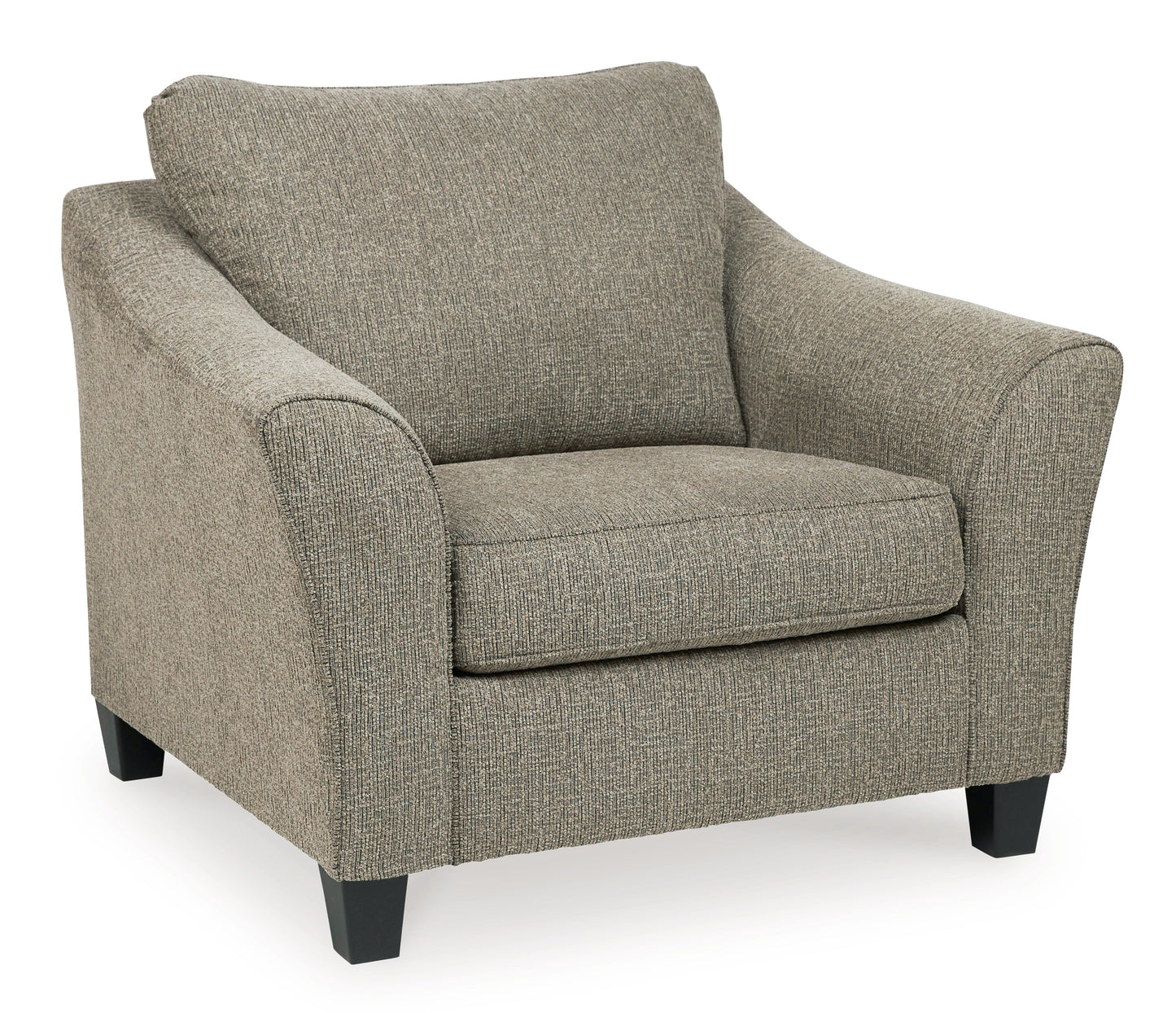 Barnesley Platinum Oversized Chair and Ottoman