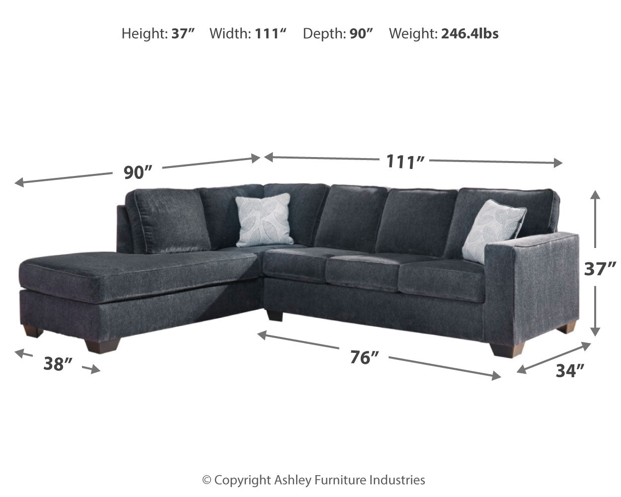 Altari 2-Piece Sectional and Ottoman