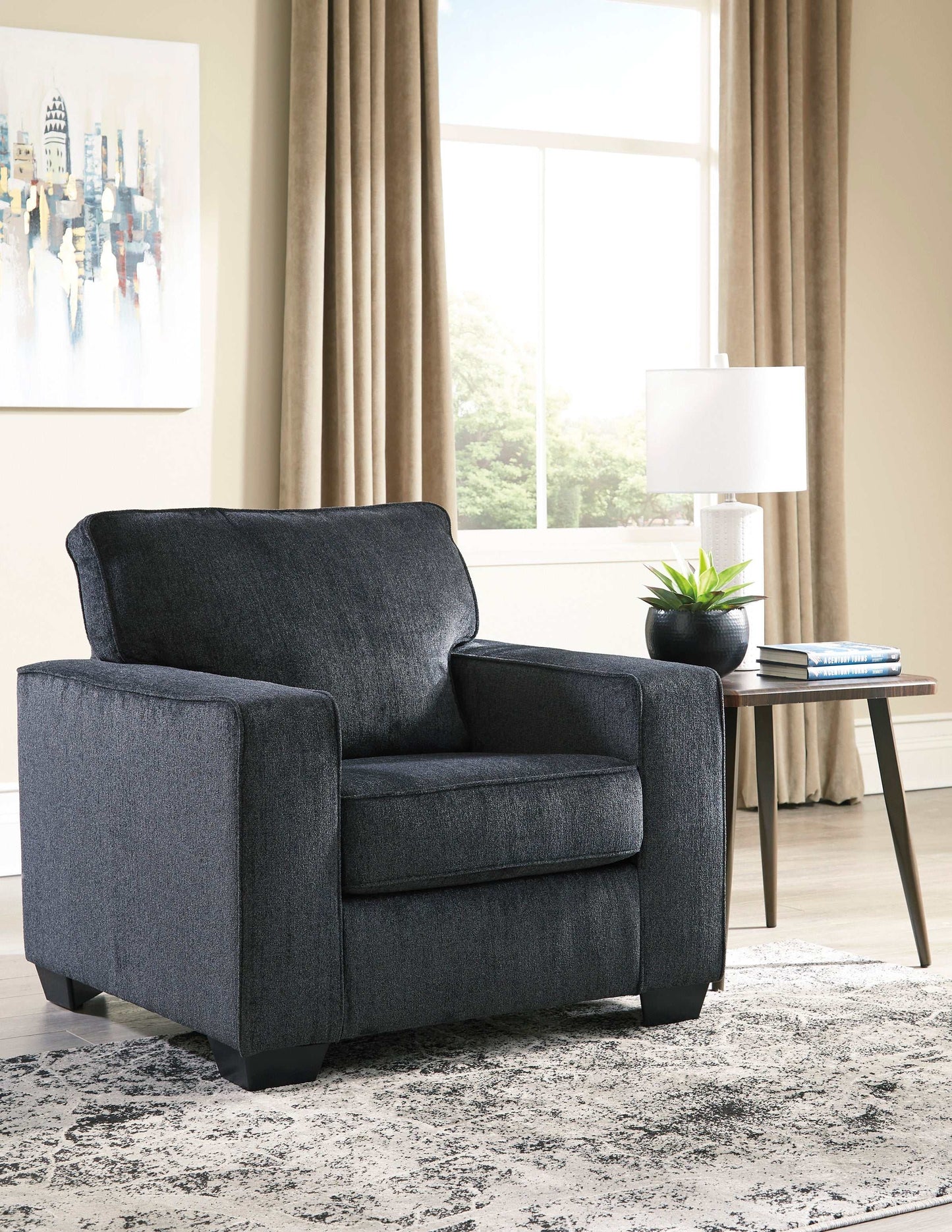 Altari Chair & Ottoman Set / 2pc