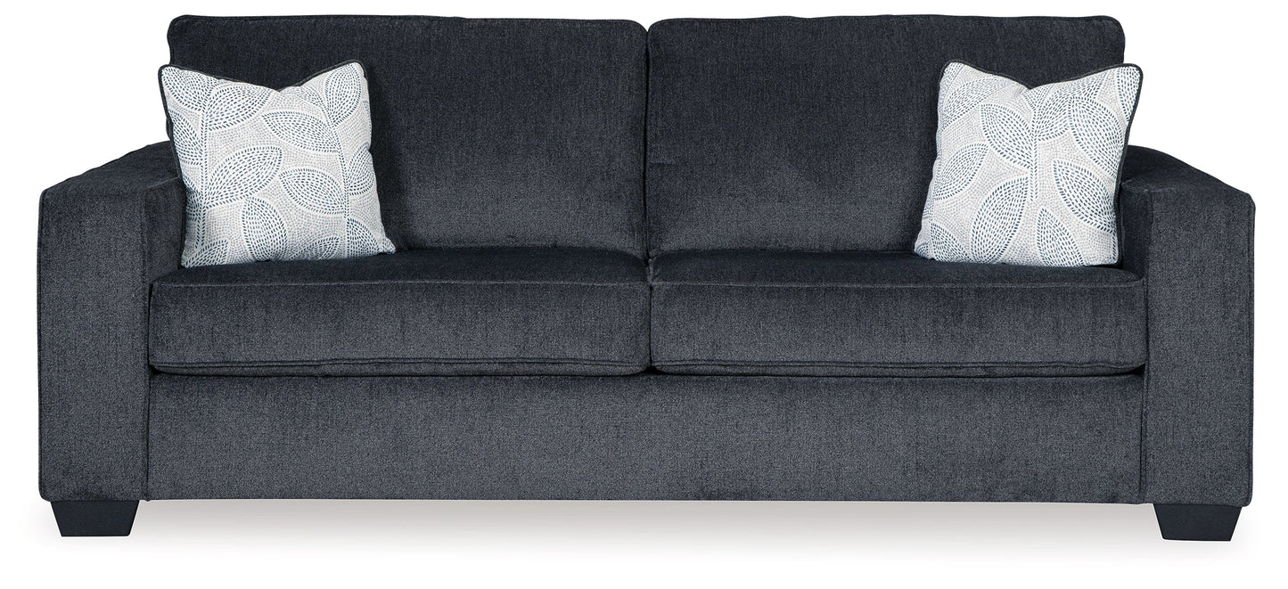 Altari Gray Sofa Sleeper, Sofa, Loveseat, and Ottoman