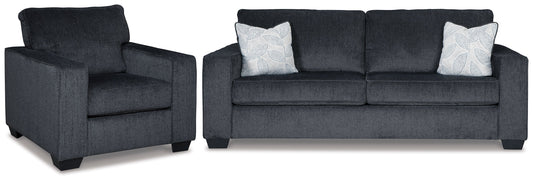 Altari Gray Sofa Sleeper with Chair