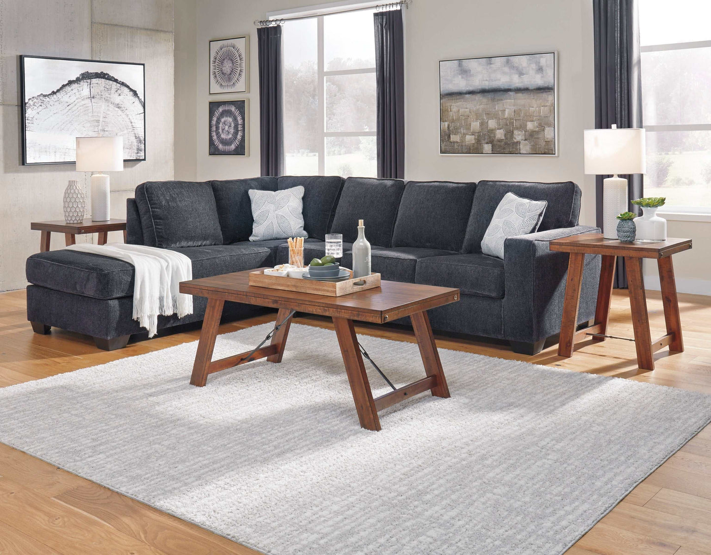 Altari Slate 2pc Sectional Sofa w/ Chaise