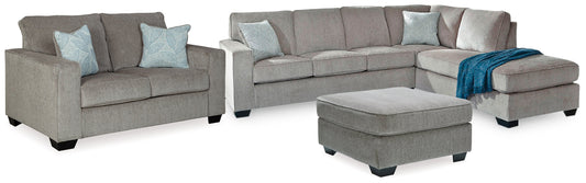 Altari Alloy 2-Piece Sleeper Sectional, Loveseat and Ottoman