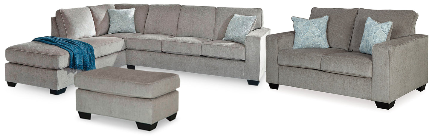 Altari Alloy 2-Piece Sectional with Chaise, Loveseat and Ottoman