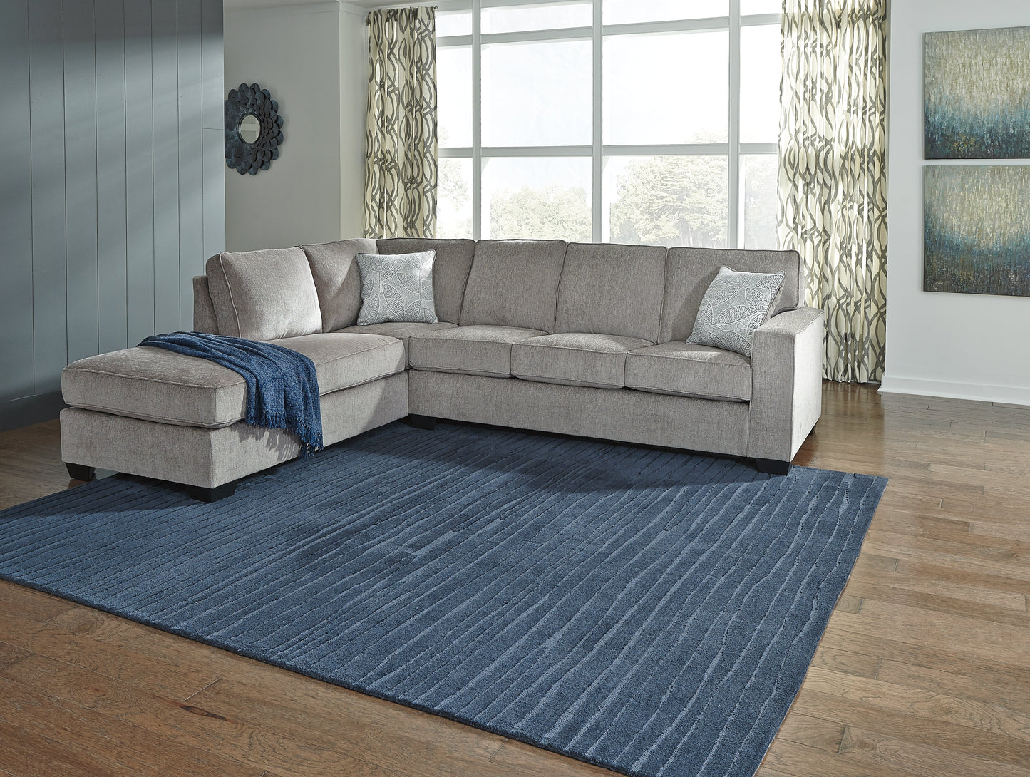 Altari Alloy 2-Piece Sectional with Ottoman