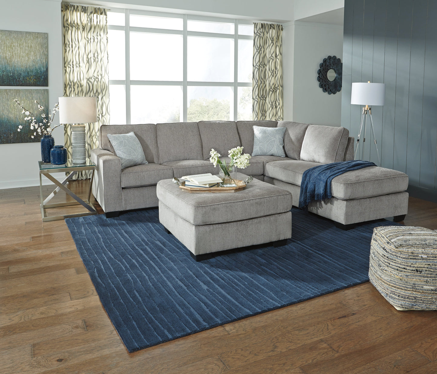 Altari Alloy 2-Piece Sleeper Sectional, Loveseat and Ottoman